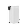 Kosz pedałowy NEWICON 20L White metalowe wiaderko 